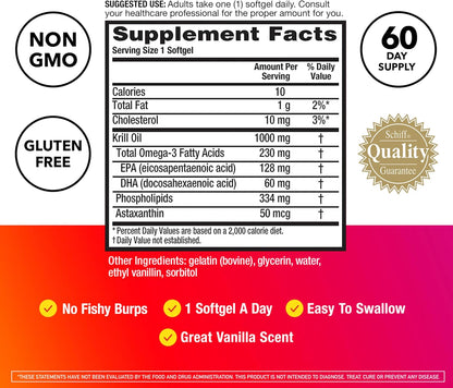 MegaRed krill oil with astaxanthin heart health support