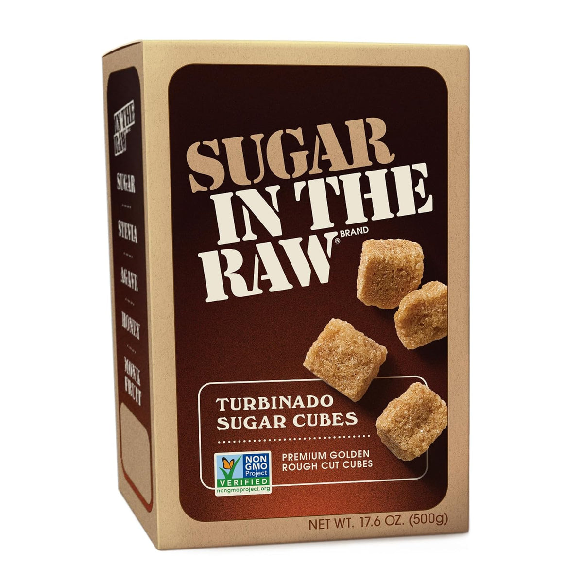 17.6 oz box of turbinado cane sugar cubes
