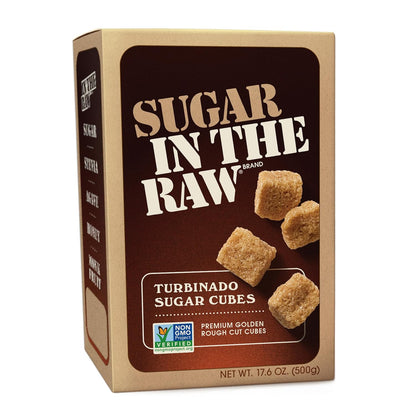 17.6 oz box of turbinado cane sugar cubes