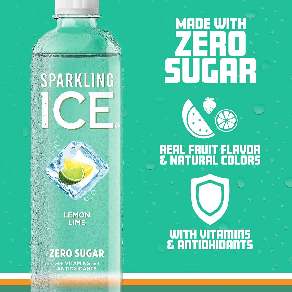 Sparkling Ice 17 fl oz bottles Lemon Lime flavor