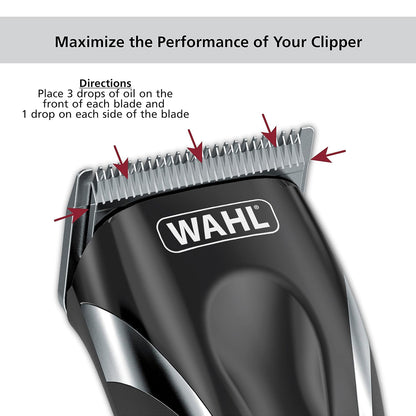 Wahl clipper oil for reducing blade friction