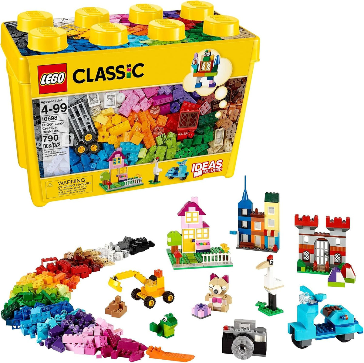 Colorful LEGO Classic building bricks 790 piece kit