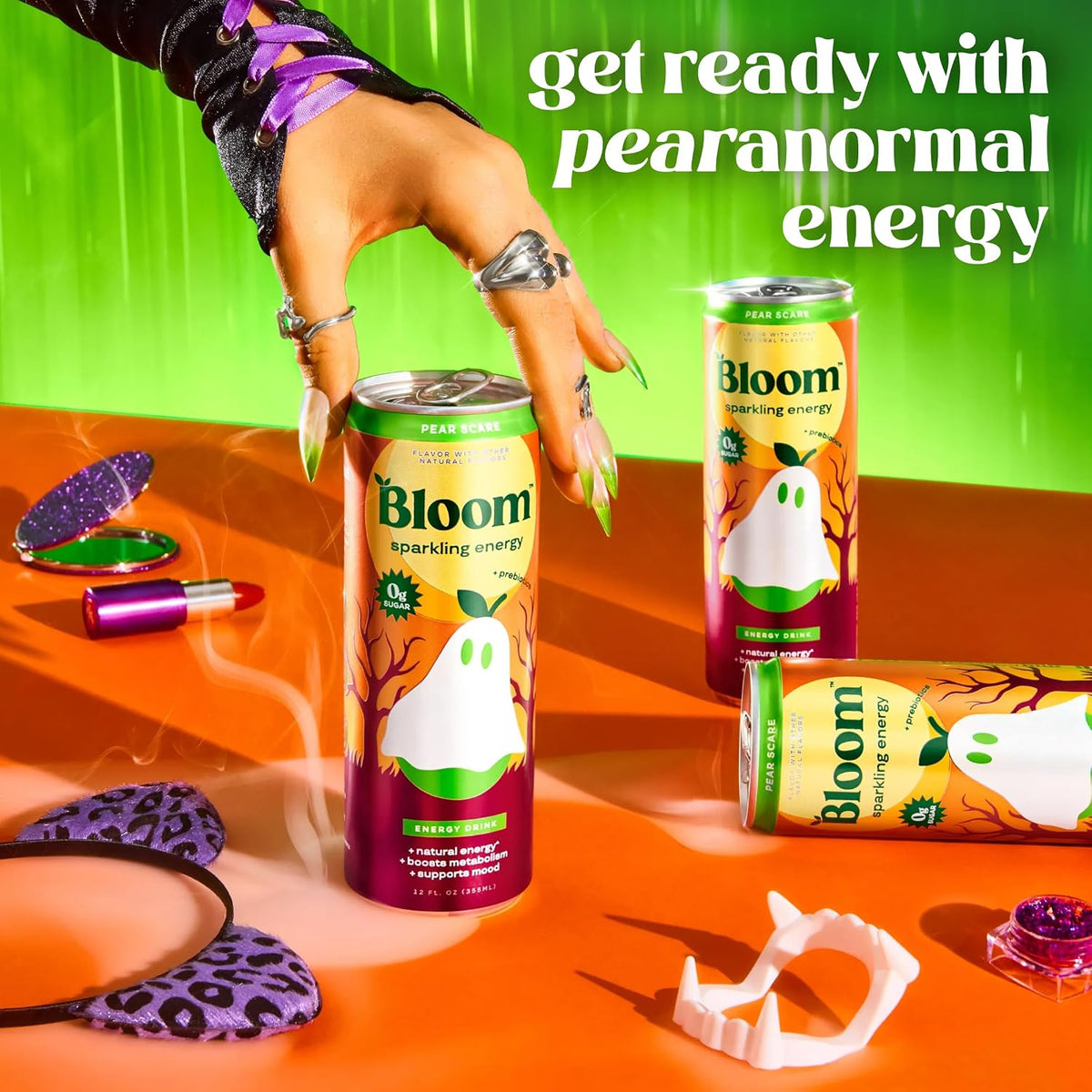 Bloom Nutrition vegan gluten-free energy drink 12 pack