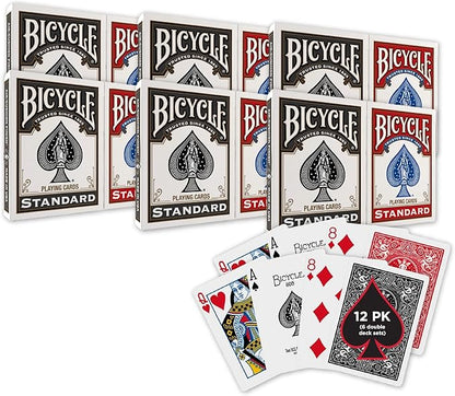 Bicycle anniversary card backs with foil finish