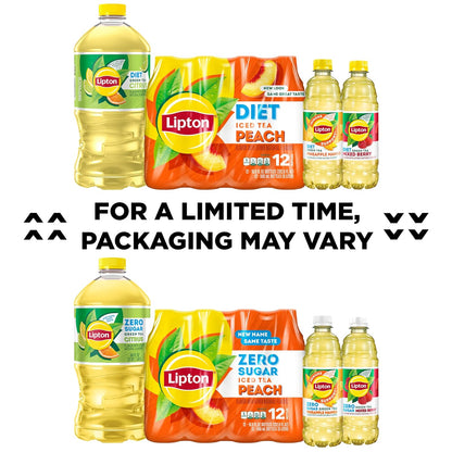 Lipton iced tea 12 pack peach beverage