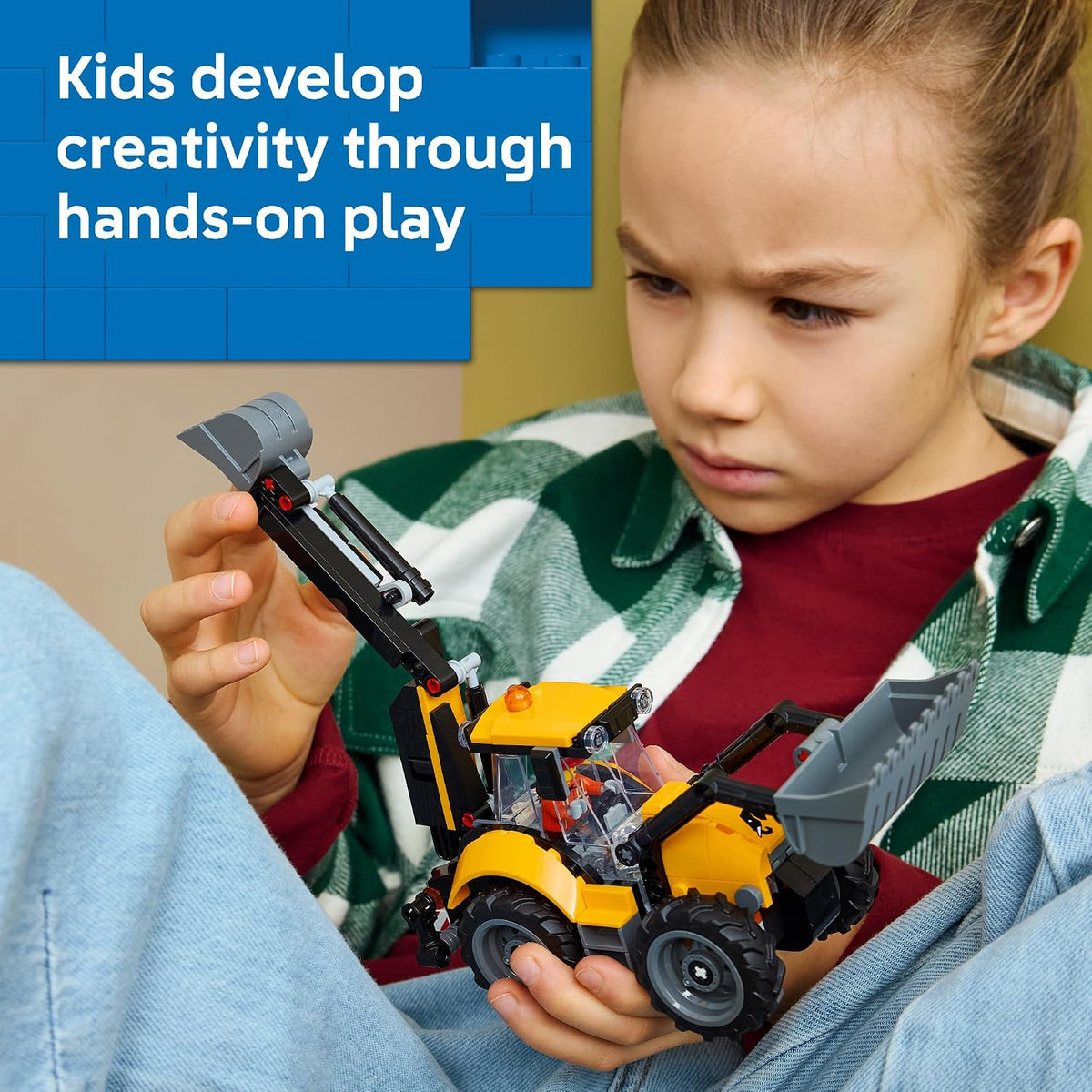 LEGO City 301 piece backhoe loader set