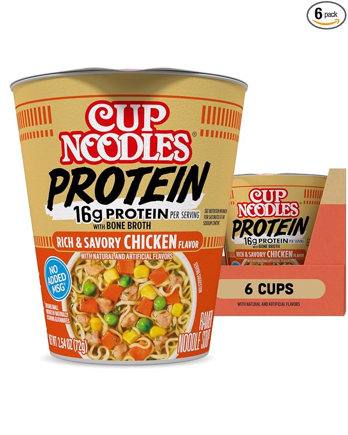 Nissin Cup Noodles Protein chicken ramen 6 pack