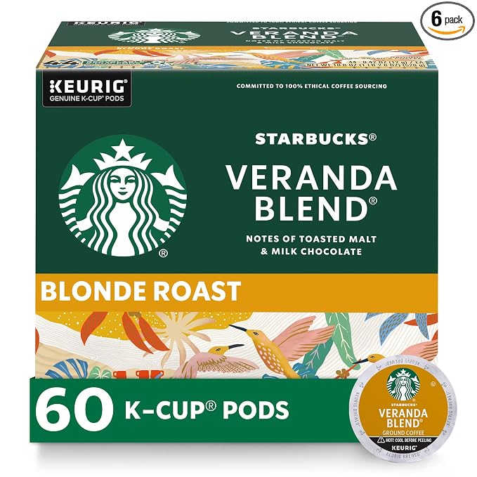 Starbucks Veranda Blend K-Cup coffee pods 60 count