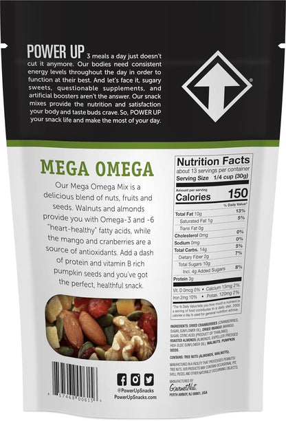 Mega Omega gourmet nut and fruit trail mix