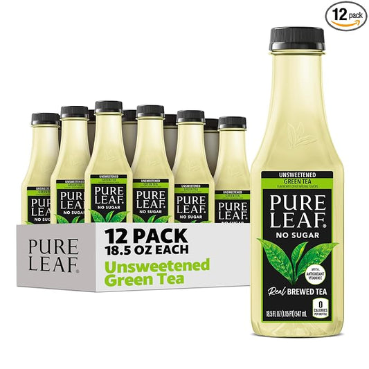 Pure Leaf unsweetened green tea 12 pack bottles