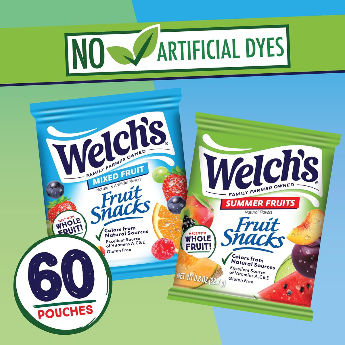 Welch's individually portioned fruit snack packs