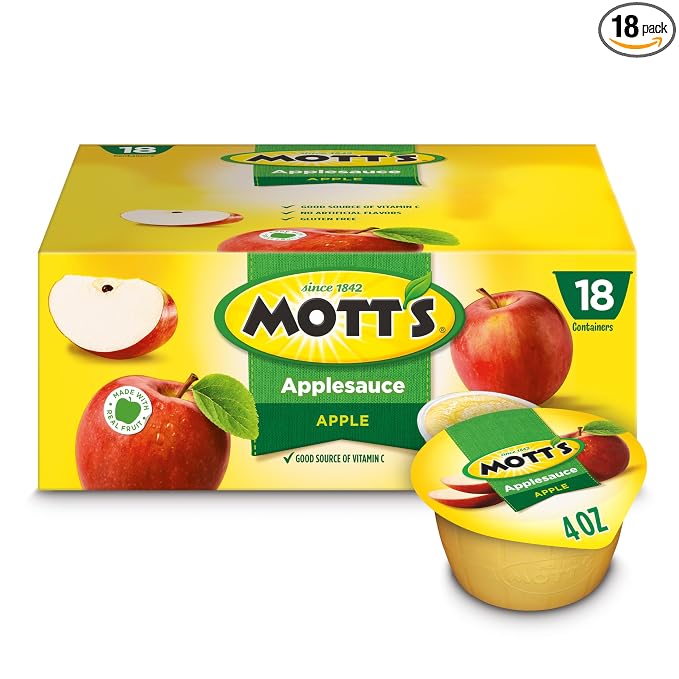 Mott's Applesauce 4 oz cups 18 count pack