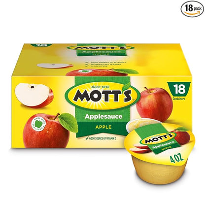 Mott's Applesauce 4 oz cups 18 count pack