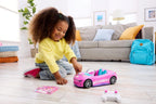 Hot Wheels Barbie convertible toy car side view