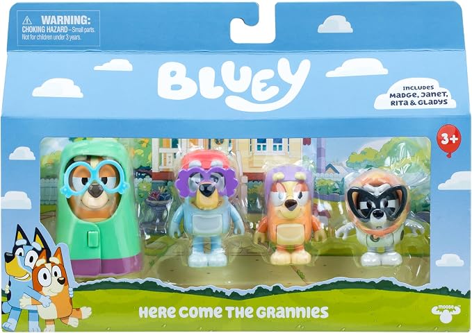 Bluey poseable character figures for kids