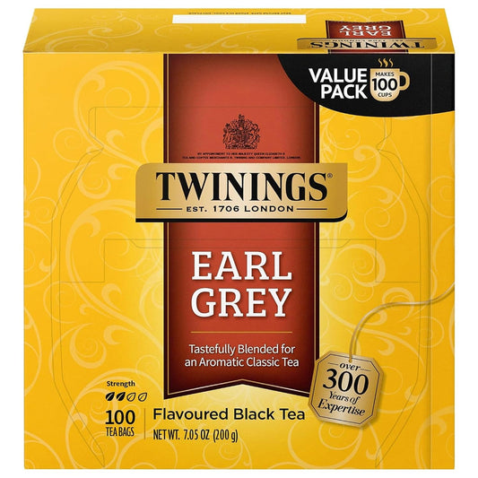 Twinings caffeinated Earl Grey tea with bergamot