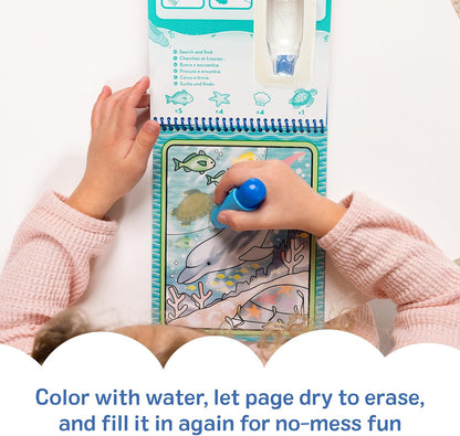Screen-free under the sea coloring pad for ages 3 to 7