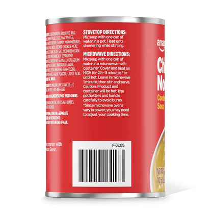 Chicken noodle condensed soup can packaging may vary