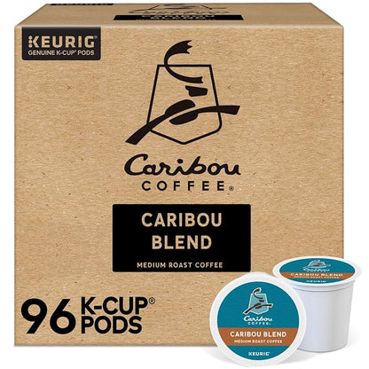 Caribou Coffee Caribou Blend medium roast K-Cup pods 96 count