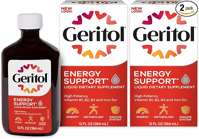Geritol Liquid iron and vitamin supplement 2 pack