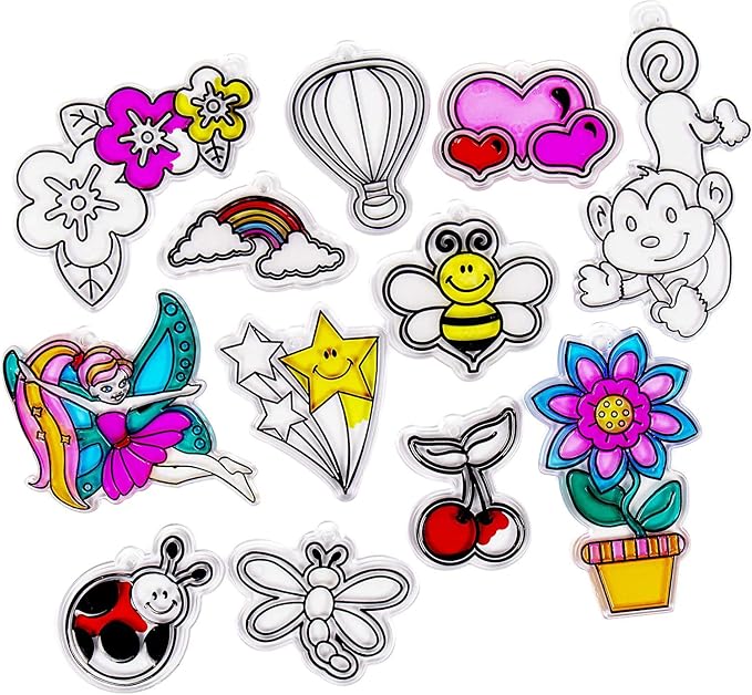 Glow in the dark Halloween suncatcher projects