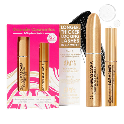 Multi-step lash and brow enhancing beauty kit