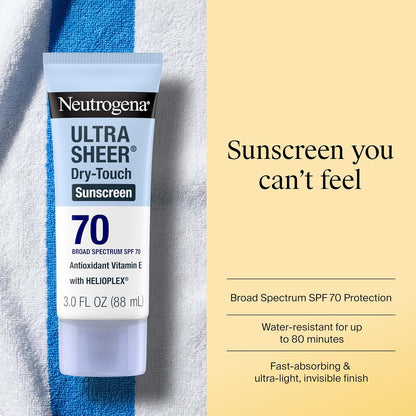 Ultra sheer broad spectrum sunscreen lotion SPF 70
