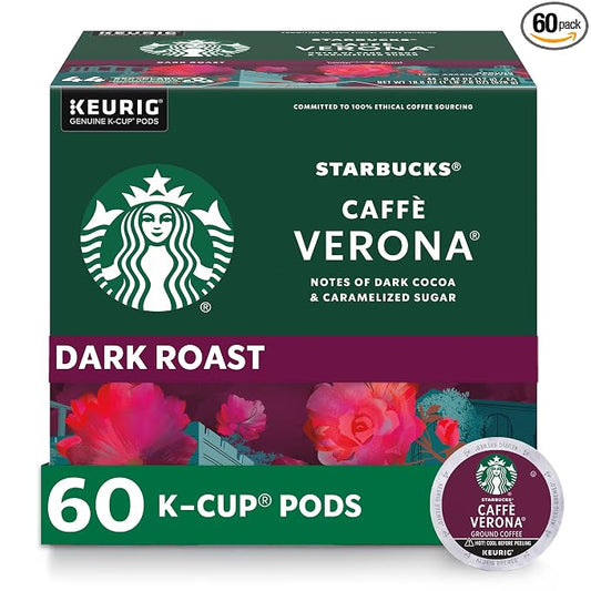 Starbucks Caffè Verona dark roast K-Cup pods 60 count