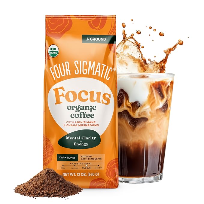 Four Sigmatic Organic Focus Mushroom Ground Coffee bag