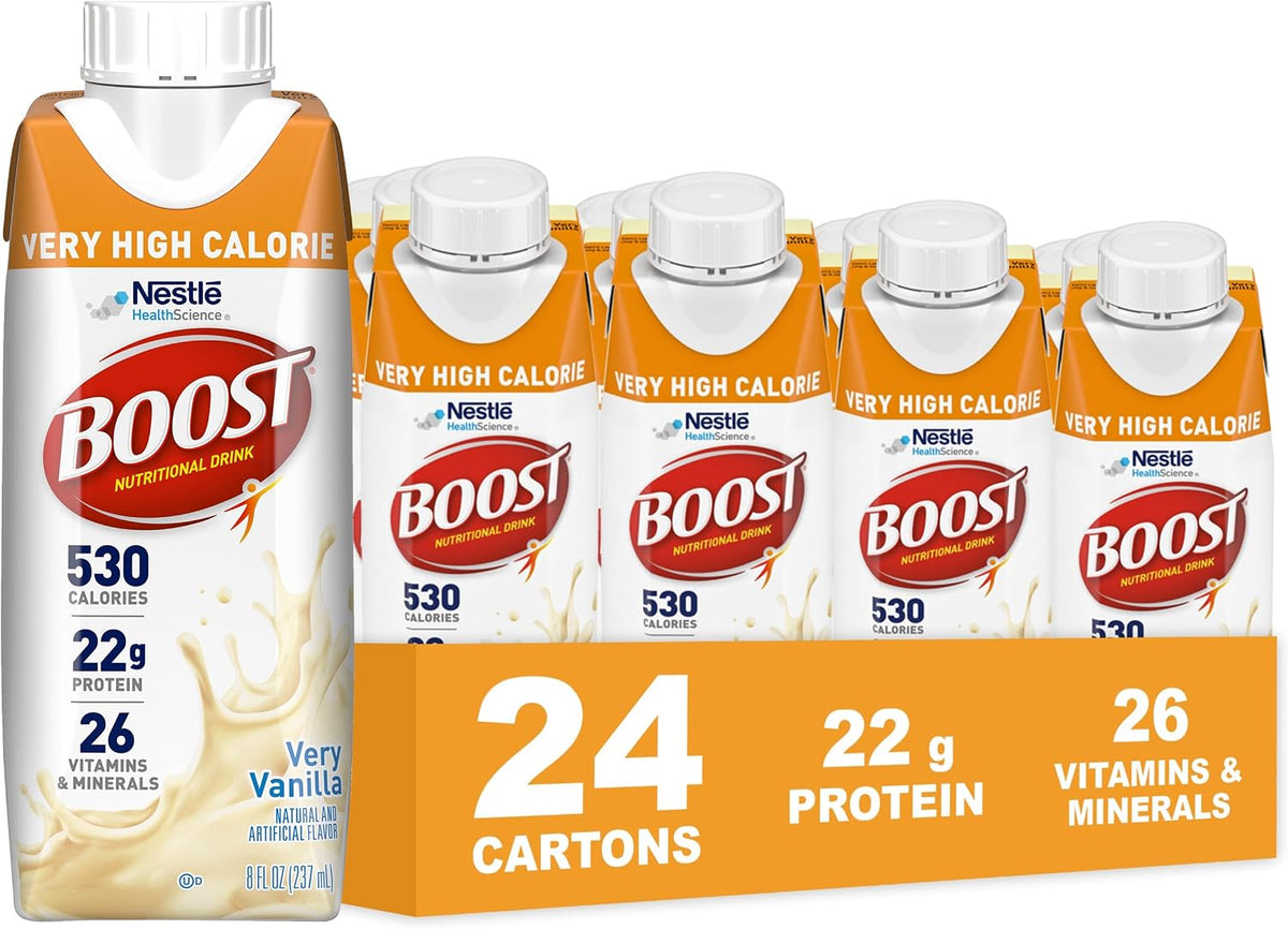 BOOST vanilla nutritional drink 8 fl oz bottles