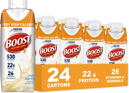 BOOST vanilla nutritional drink 8 fl oz bottles