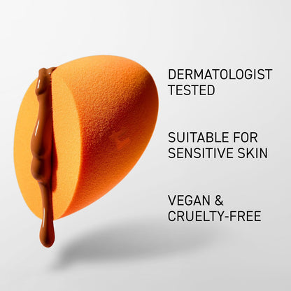 Precision tip makeup sponge for concealer application