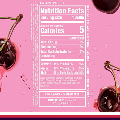 Black Cherry Sparkling Ice 17 fl oz bottles