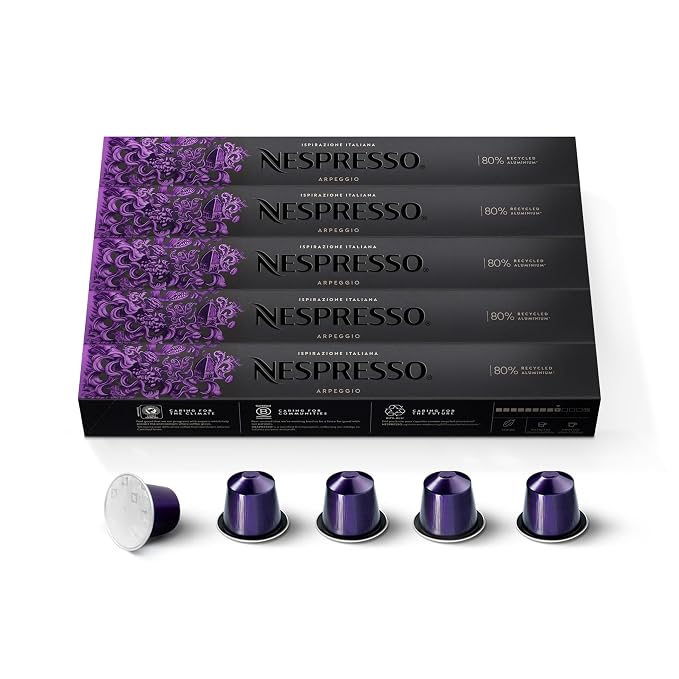 Nespresso Arpeggio dark roast 50 count espresso coffee pods