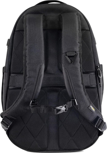 Nike black backpack with zipper closure detail
