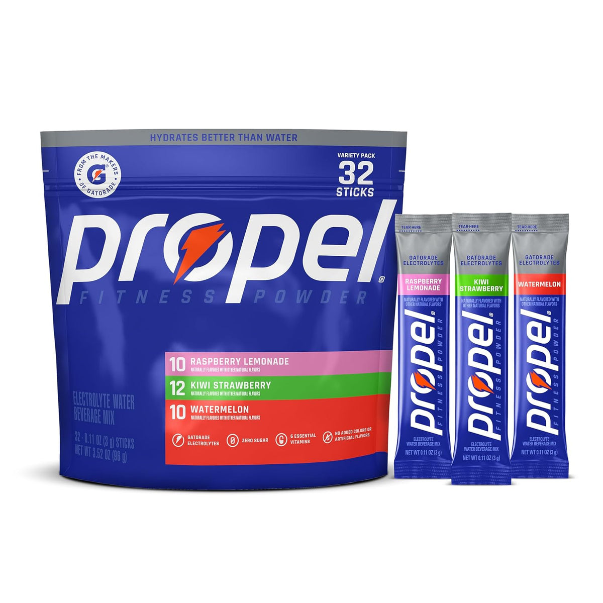 Propel zero sugar electrolyte powder 3 flavor variety pack