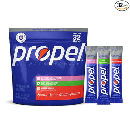 Propel electrolyte powder drink mix variety pack front view