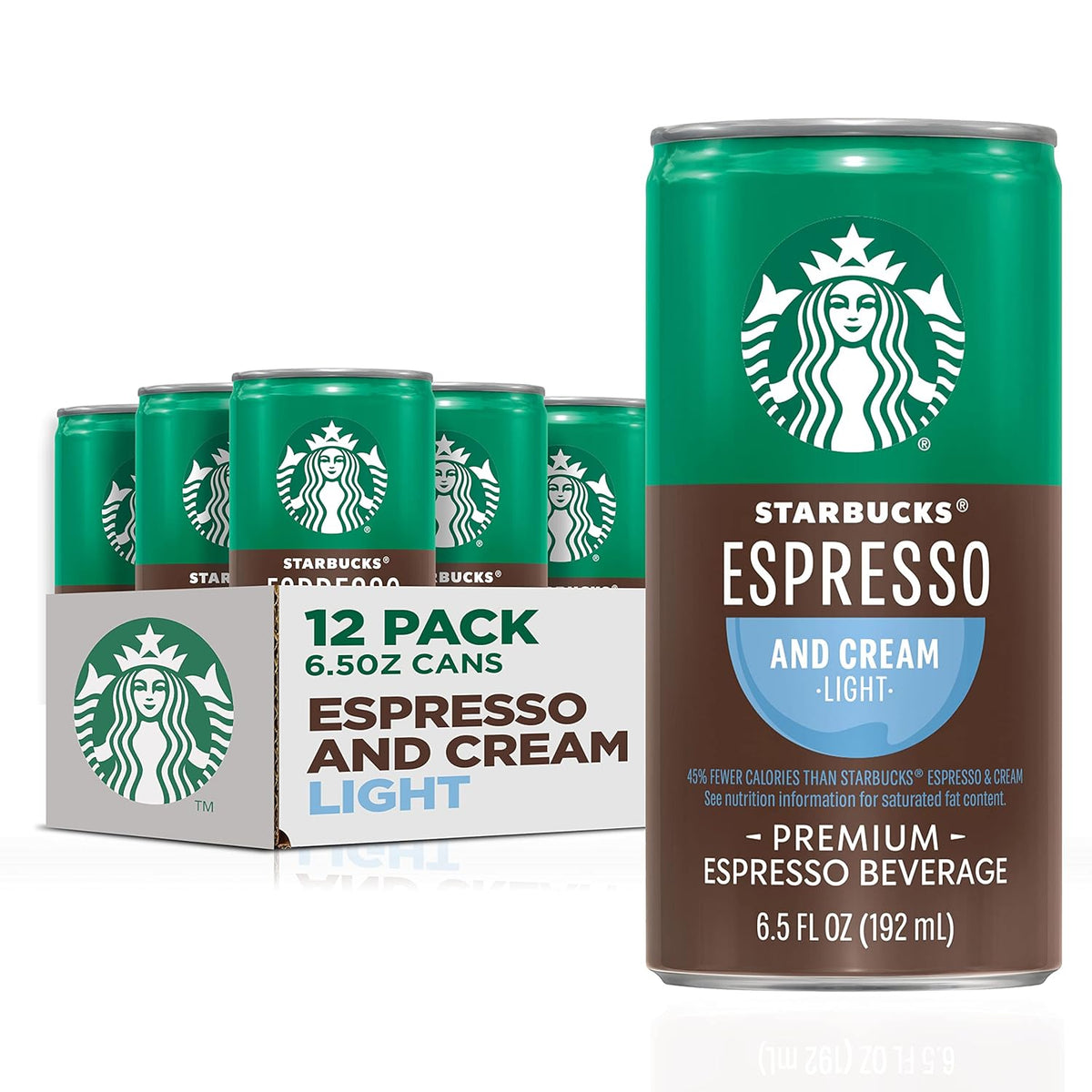 Starbucks ready to drink espresso and cream light coffee