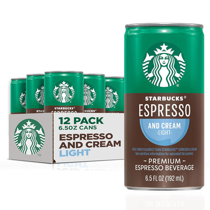 Starbucks ready to drink espresso and cream light coffee