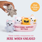 Soft novelty kitty plush for desk decor