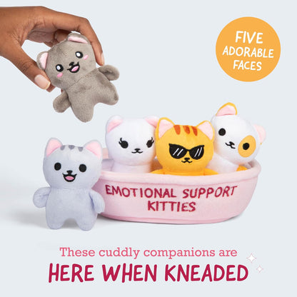 Soft novelty kitty plush for desk decor