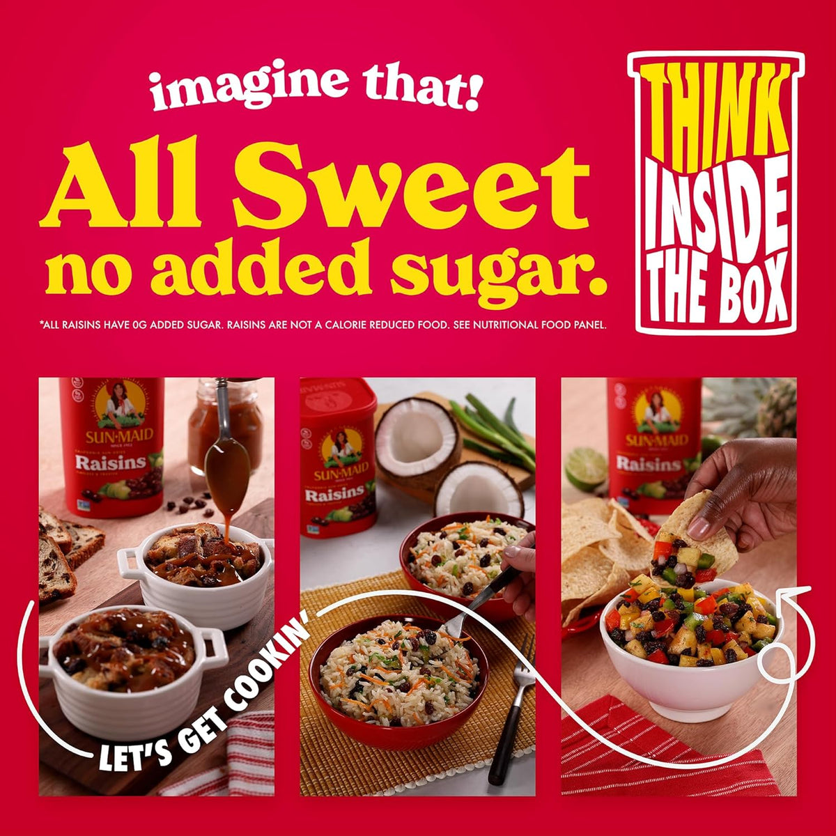 Sun-Maid whole fruit raisins for pantry snacking