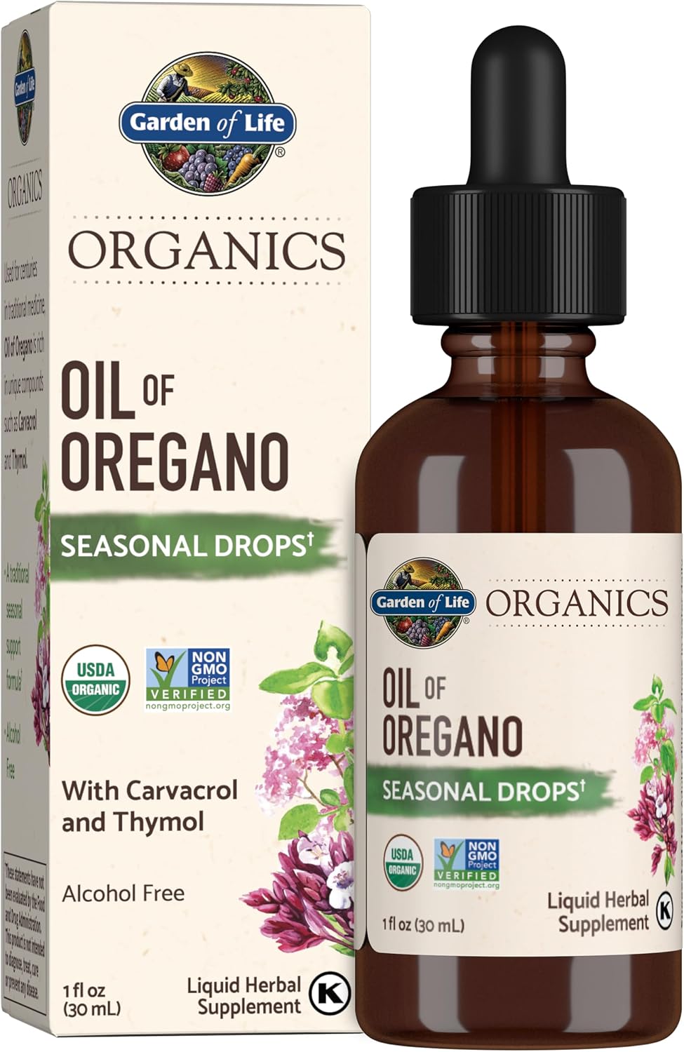 Garden of Life organic oregano oil drops 1 fl oz