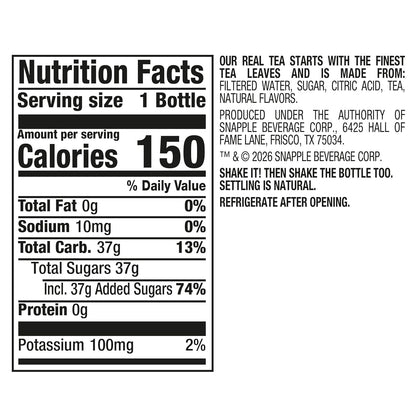 12-count Snapple peach tea case