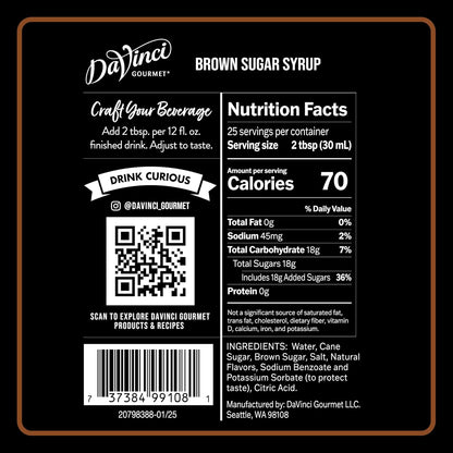 DaVinci Gourmet syrup for lattes and sodas