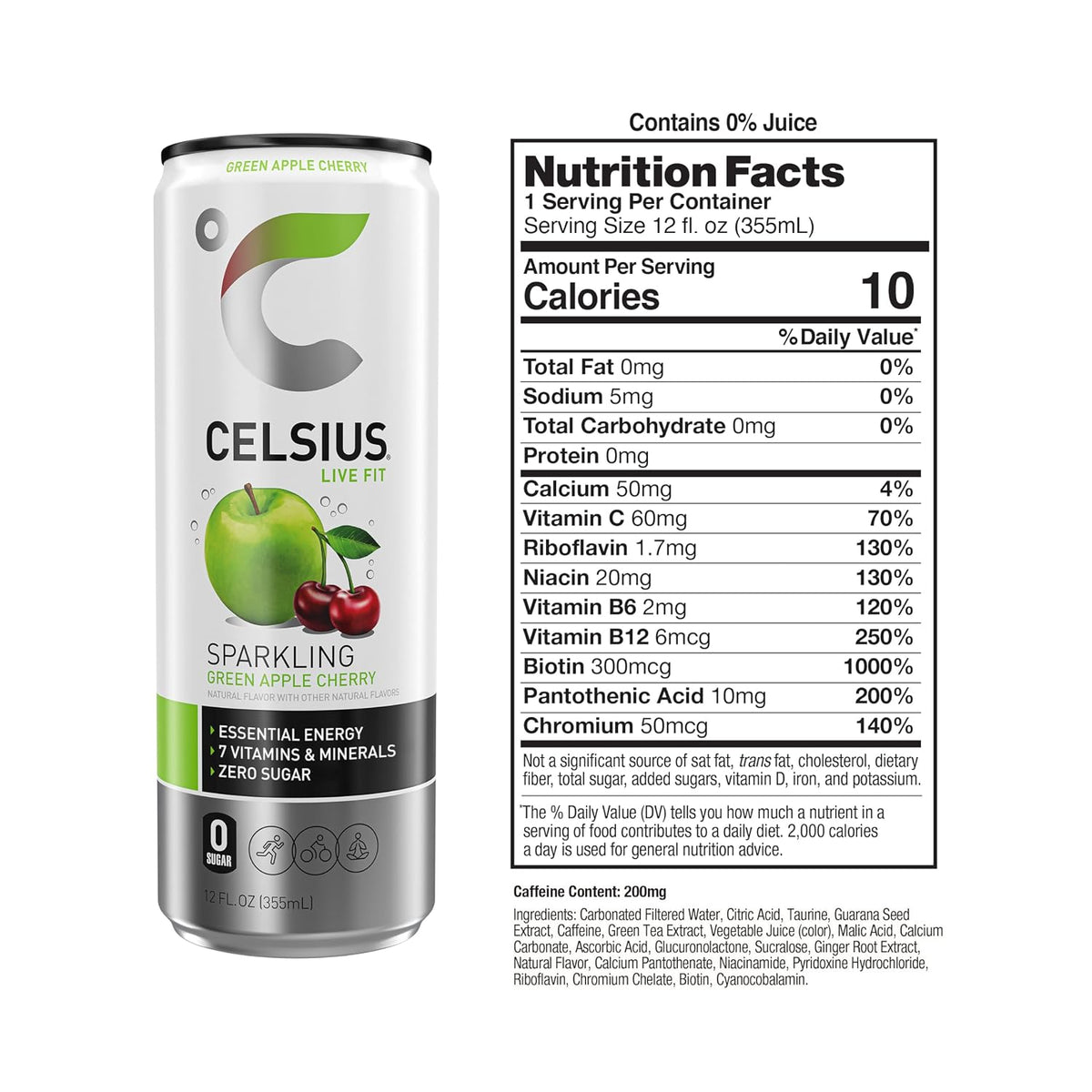 CELSIUS 12 fl oz slim energy drink cans