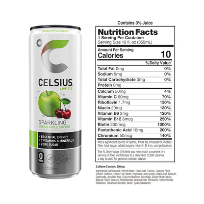 CELSIUS 12 fl oz slim energy drink cans