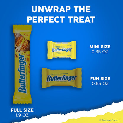 Butterfinger fun size candy for sharing bowls