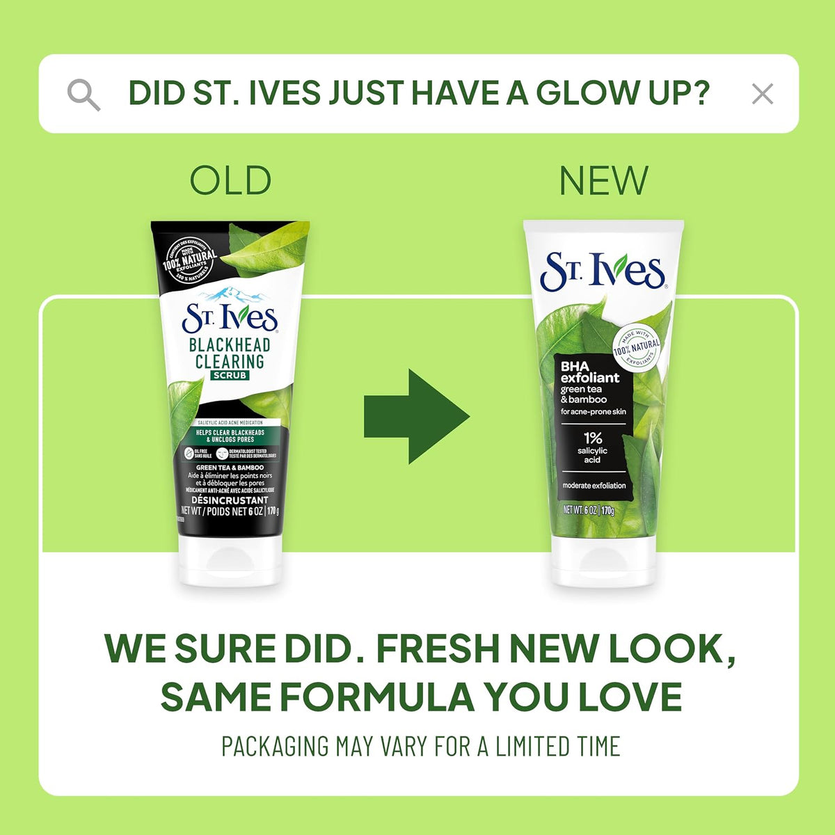 Moderate exfoliating face scrub with natural exfoliants