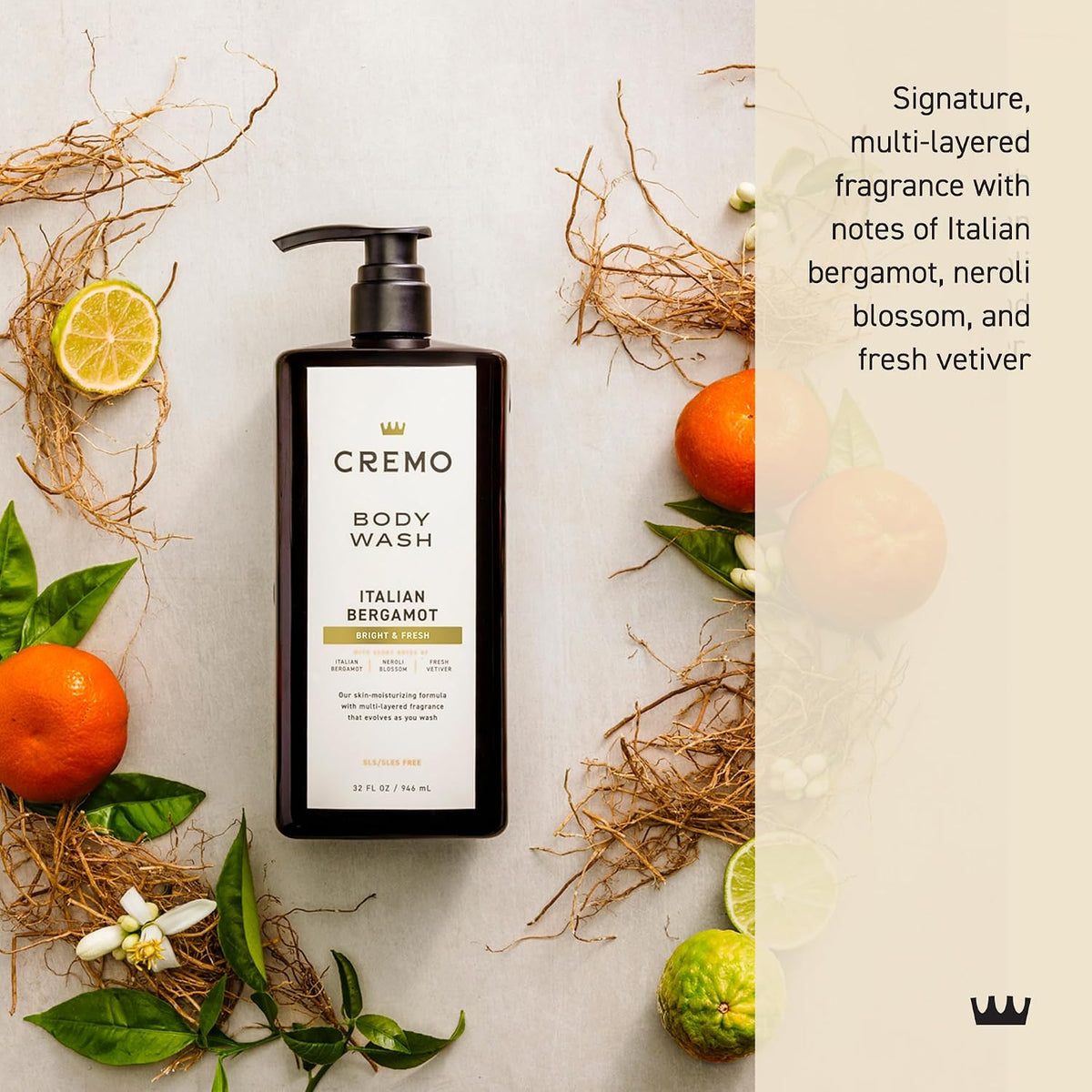 Italian bergamot men’s body wash by Cremo